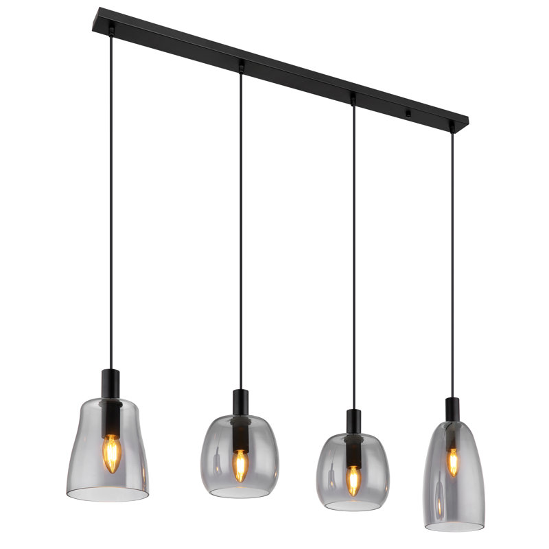 Broxton Linear Pendant Light Set, 4 Light