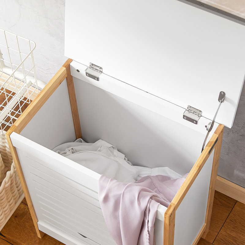 Wood Cabinet Laundry Hamper