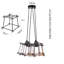 Barrentine 4 - Light Black Cluster Pendant