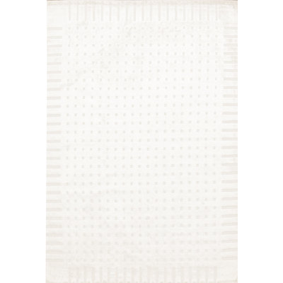 Tapis blanc de haute qualité noué à la main