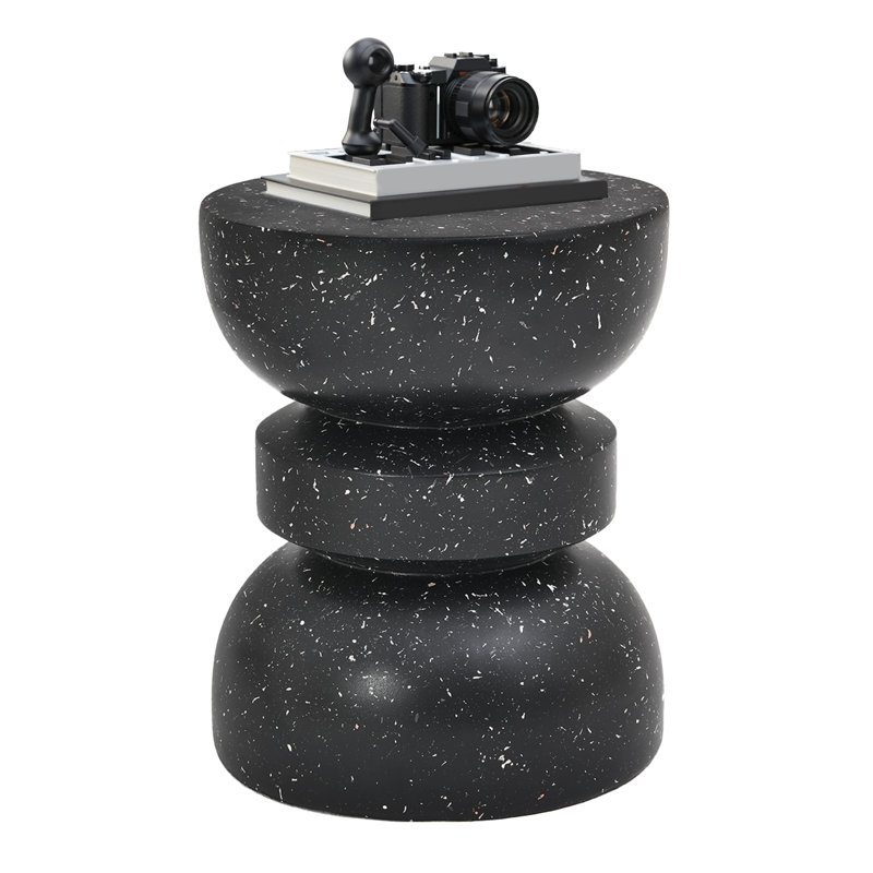 Tabouret de jardin 17,72 po H MGO, Noir
