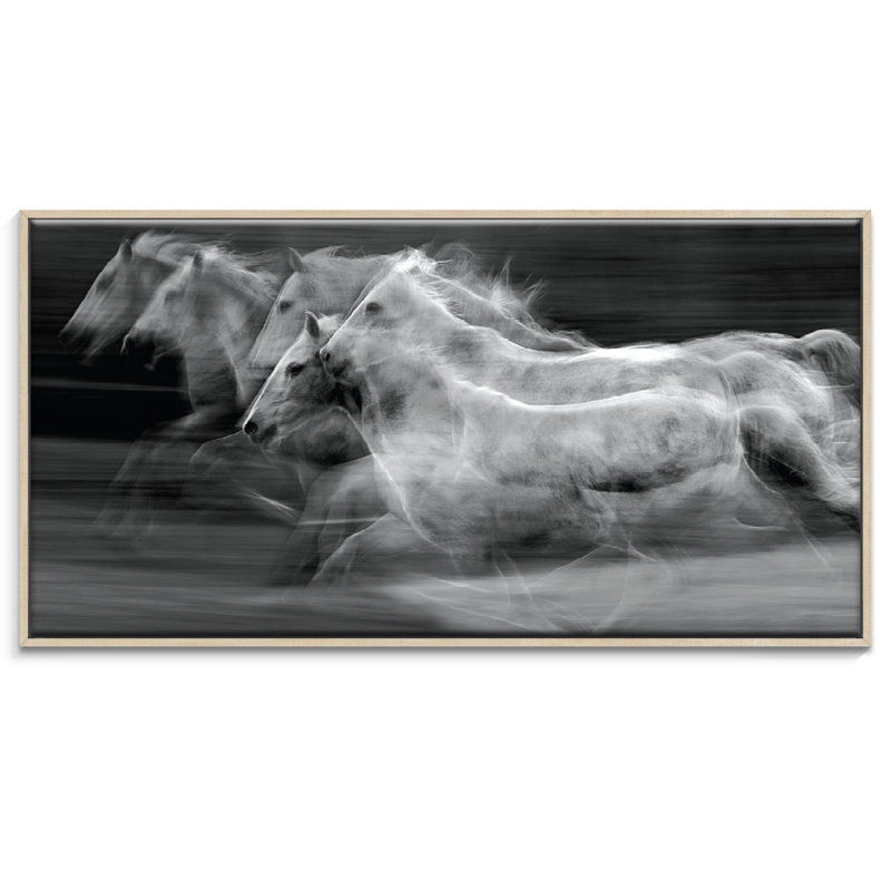 Print on Canvas, 51cm H x 102cm W, Timber Floater Frame