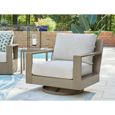 Cheyann Outdoor Swivel Lounge Chair With Cushion