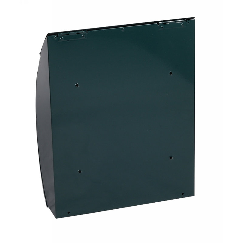 Metal Wall Mounted Post Box, Green