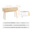 Console en rotin avec 2 tiroirs de rangement, table d'entrée en rotin avec porte coulissante en rotin naturel, table console pour salon, bureau, entrée ou mur de télévision