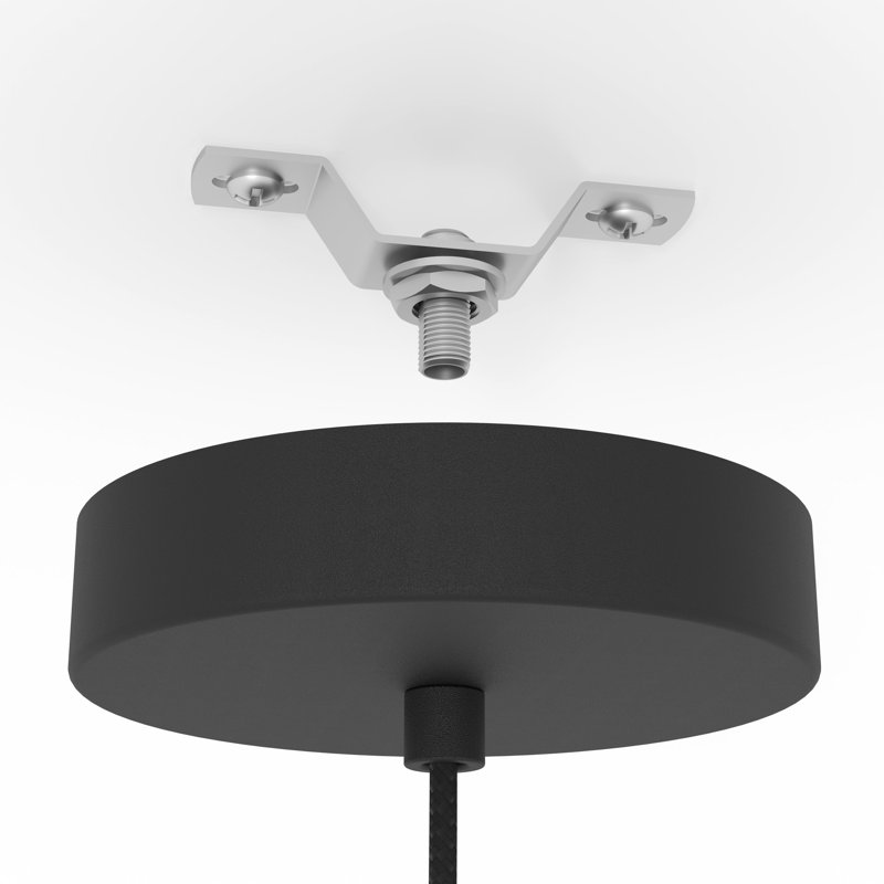 Cam 1 - Light Unique/Statement Pendant, Black