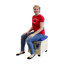 Tabouret mobile Birch - naturel / bleu