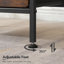 Side Table End Table with Built-In Outlets