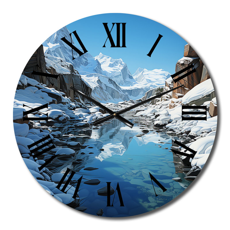 Horloge murale Clytee, H 23 po x l 23 po
