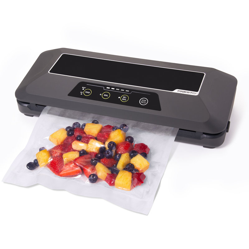 Presto Black Automatic Electric Vacuum Sealer with Bag Cutter