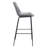 Upholstered Counter Stool with Metal Frame-74079025