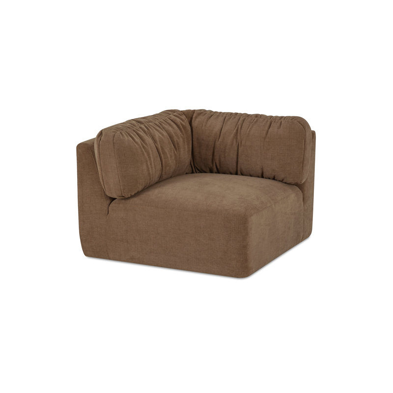 Chaise de coin Matina Taupe, Tanné