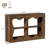 40-Inch Farmhouse Console Table,Wavy Shape Sofa Table Behind Couch,Narrow Wood Console Table With Build-In Storage Space For Entryway, Living Room,Hallway,Brown