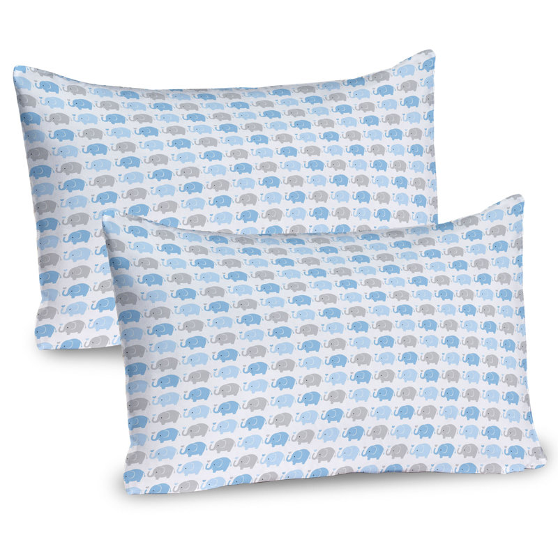Ensemble de 2 taies décoratives gris bleu pâle et gris Ambesonne, H 20 po x l 30 po