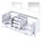 Jacques 80 in W x 22 in D Double Bath Vanity and 30 in Mirrors-2088644623