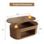 Table basse en bois à plateau relevable de 43 pouces, table basse centrale avec compartiment de rangement caché et tablette ouverte pour le salon, appartement, petit espace, brun-1735463517-1723783895