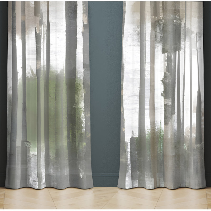 Cadmar Semi Sheer Curtain Pair, 20" W x 52" L