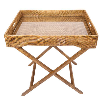 Artifacts Rattan Tray Top End Table
