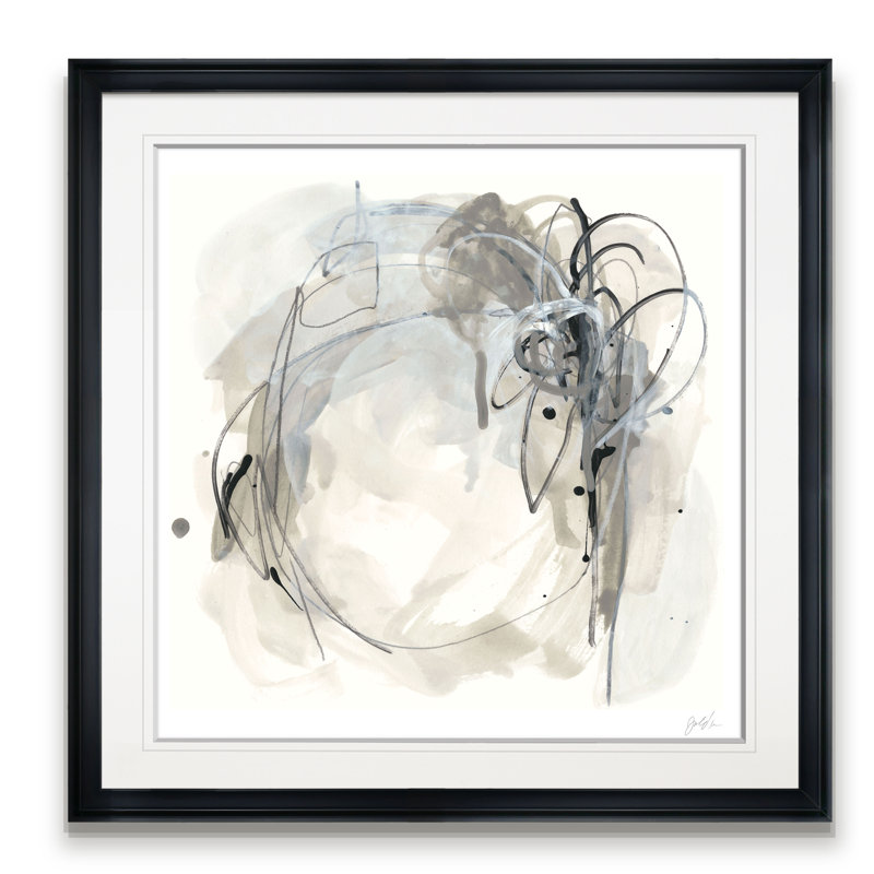 « monochrome diaspora i », peinture, H 26 po x l 26 po x P 1,5 po, Cadre noir