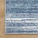 Ultra Soft Denim Blue And Ivory Area Rug – Machine Washable, Modern Gradient Design