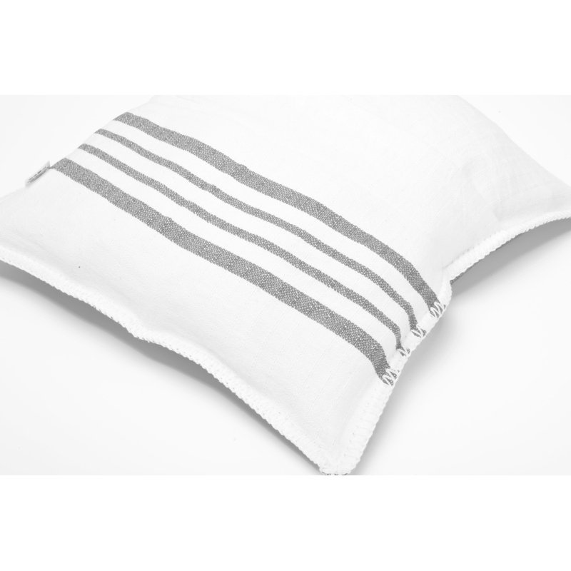 Housse de coussin en coton , 18" x 18", Gris