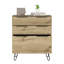 Commode à tiroirs Hartly, chambre à coucher, chêne clair