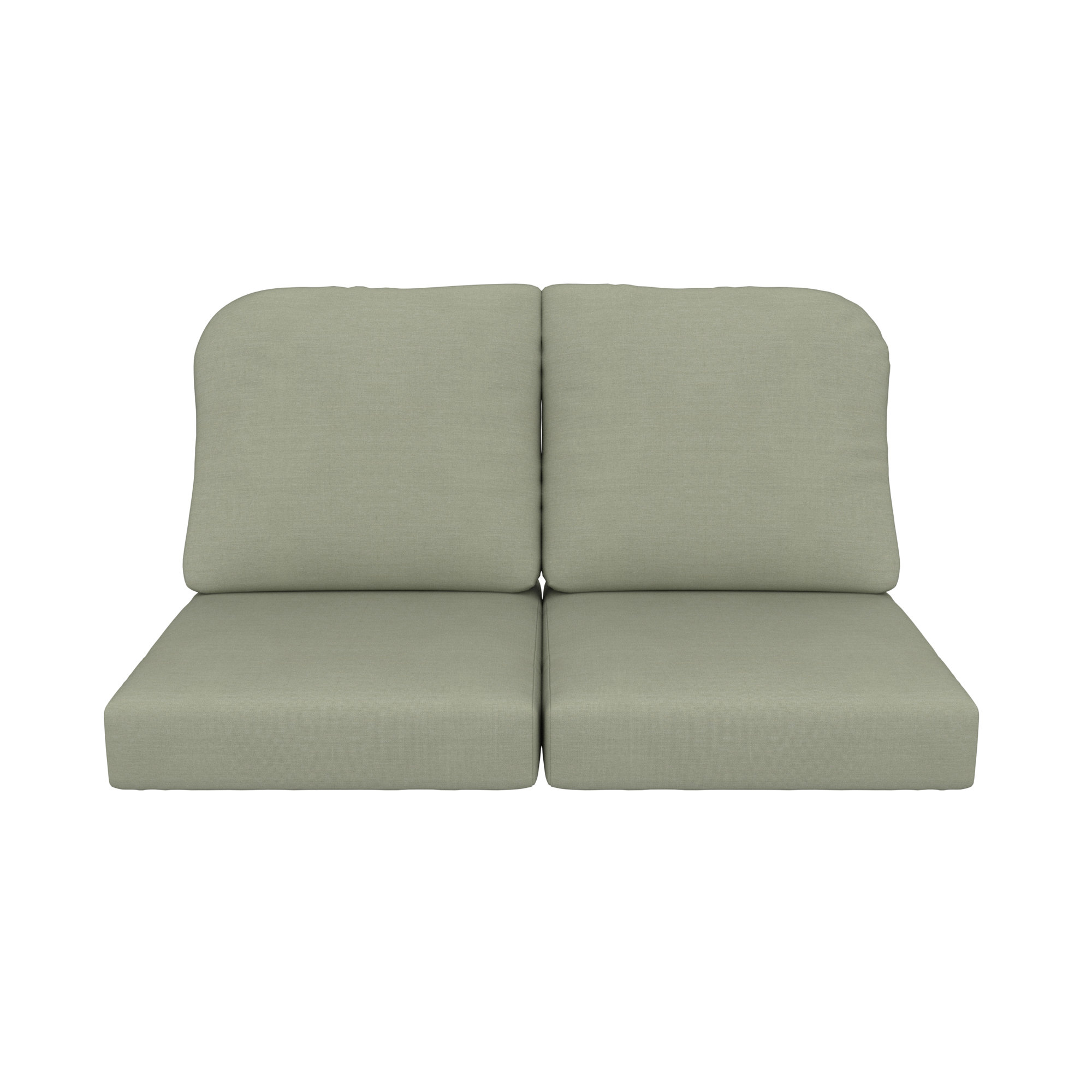 Amala Indoor/Outdoor Sunbrella® Loveseat Cushion, Sunbrella Canvas Seasalt