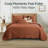 Oxford Microfiber Embossed Lightweight Comforter Set with Pillow Shams-126056572-126056584