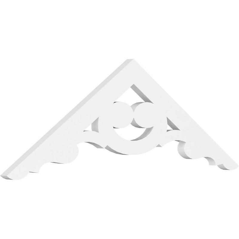 Pignon en PVC de qualité architecturale Robin, H 12 po x l 36 po x P 1 po, 8 / 12