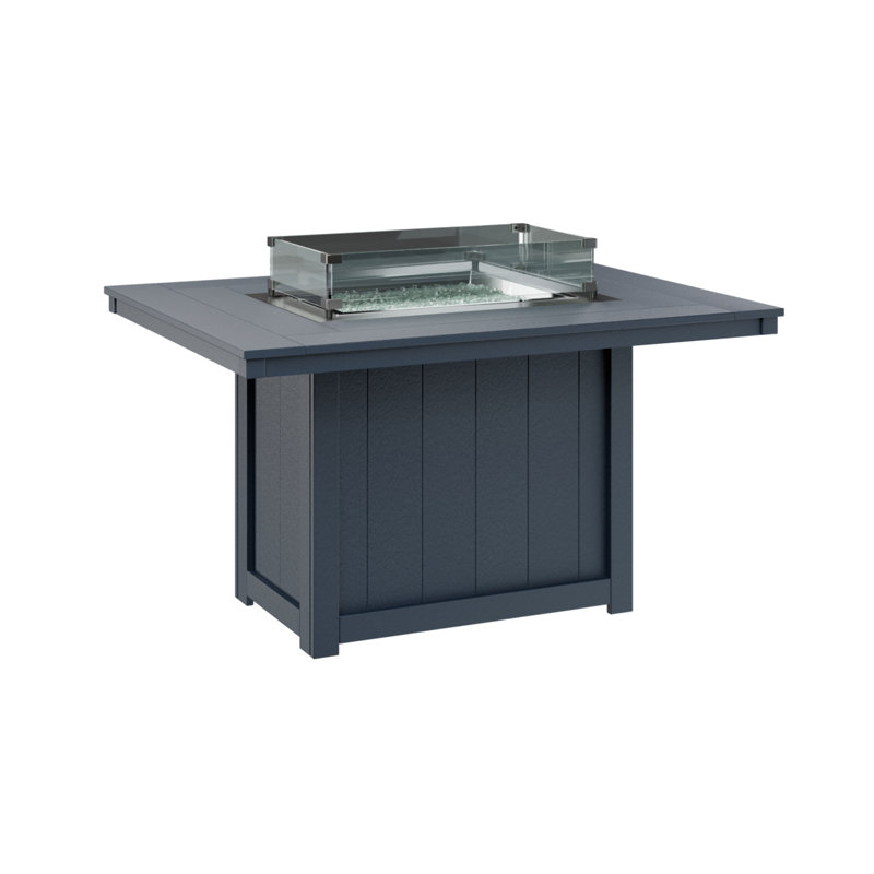 Foyer de table rectangulaire 54 po Thomas, Marine