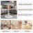 Modern Minimalist Design Round Side Table With Tapered Pedestal Base-10768812-10768810