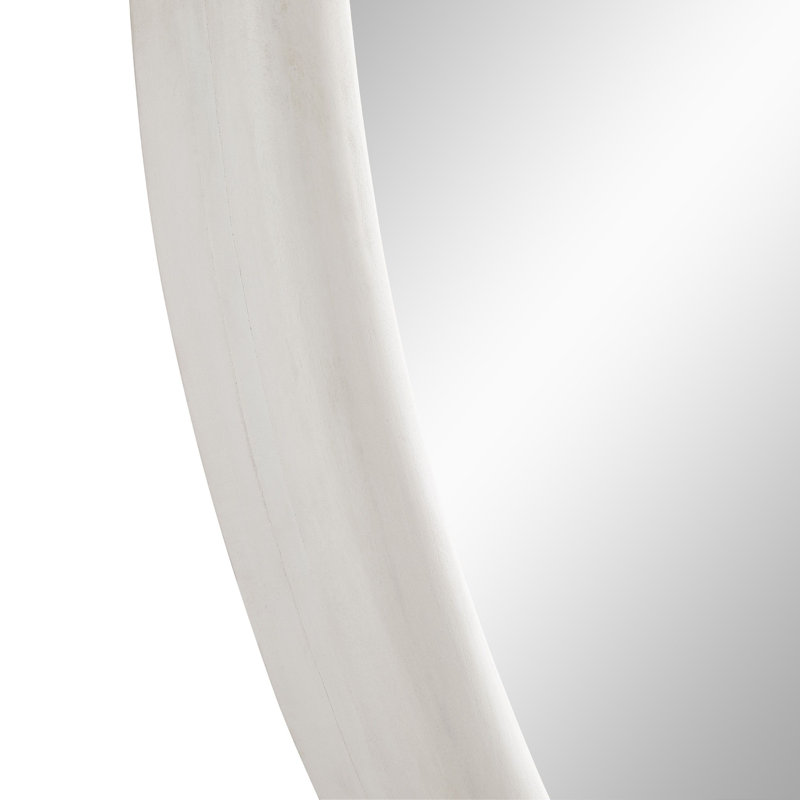 Lesley Large Mirror, White Wash