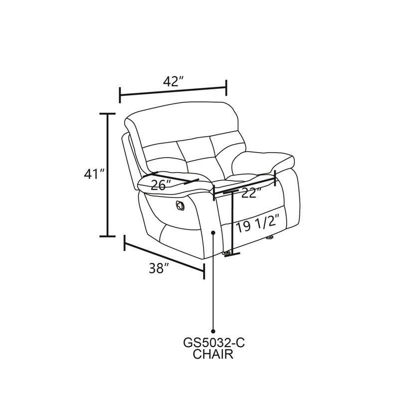 Fauteuil inclinable en microfibre brun foncé