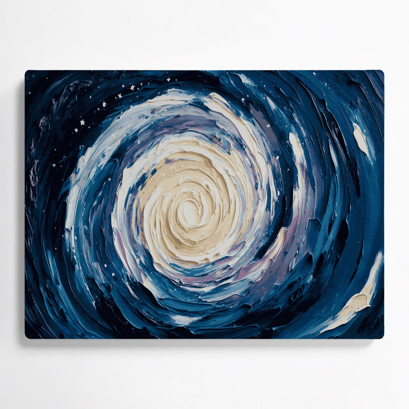 Art mural en métal bleu, H 16 po x l 20 po