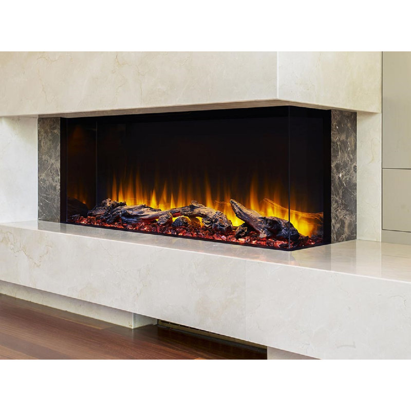 SimpliFire Scion Trinity Linear Electric Fireplace, 22" H x 42.5" W x 11.25" D