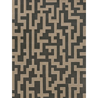 Tapis rectangulaire brun / noir