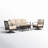 Argyri 5-7-Person Patio Conversation Set with Swivel Lounge Chairs & Sofa-88545846