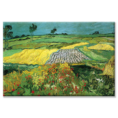 «The Plains at Auvers» par Vincent van Gogh, reproduction d'art
