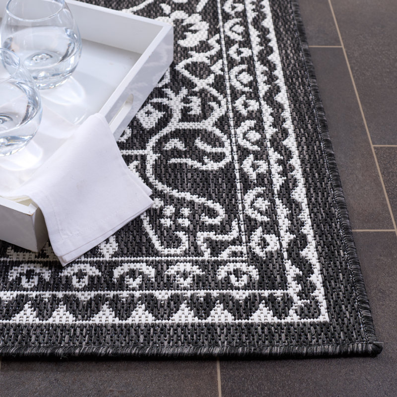 Alessa Performance Performance Oriental Indoor/Outdoor Area Rug, Rectangle 9' x 12'