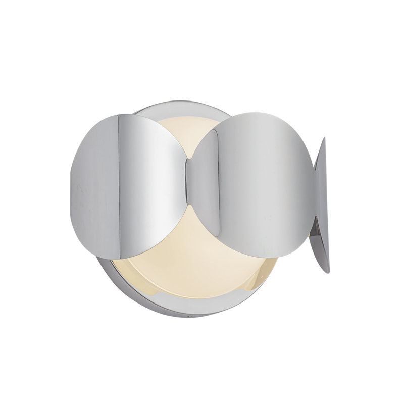 Applique murale 10 po Ciel, Argent argent, Blanc/chrome