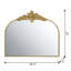 Miroir arqué 39,5 "x 35" avec cadre en métal, miroir mural pour salon Bedrrom-1902816994