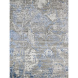 Camouflage Area Rug in Blue