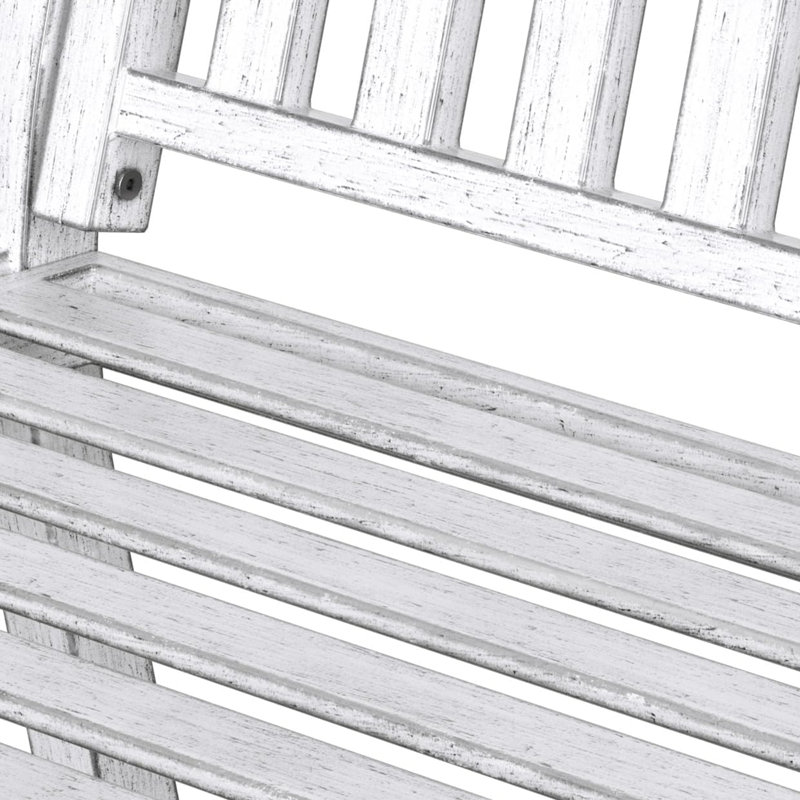 Banc de jardin pour l'extérieur, Blanc