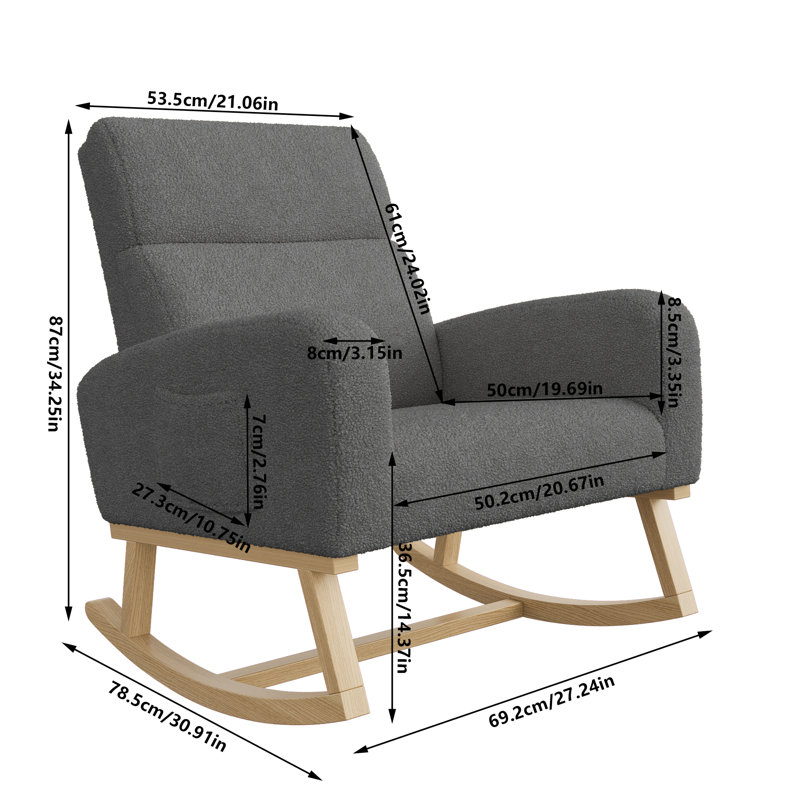 Rocking Chair, Grey