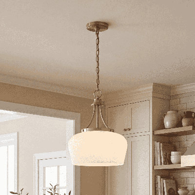 Breena 3-Light Dimmable Dome Pendant