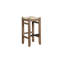 Tabouret carré en faux bois massif de 15 po Aston-266809918-181027076