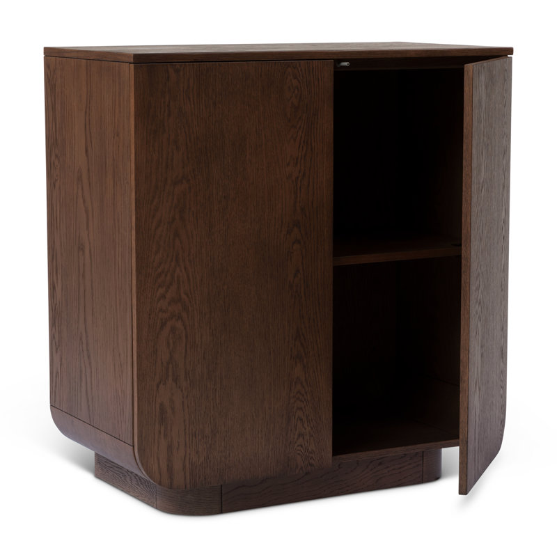 Mia 2-Door Cabinet Dune, Nogal