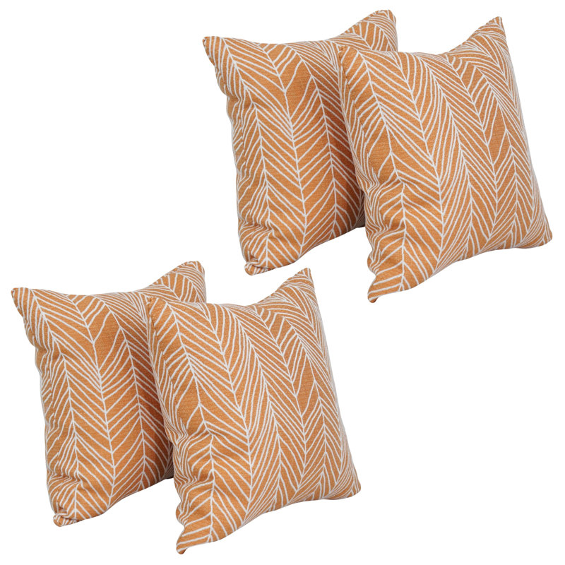Ensemble de 4 coussins décoratifs en jacquard 48 po x 17 po, Demeter Bitter