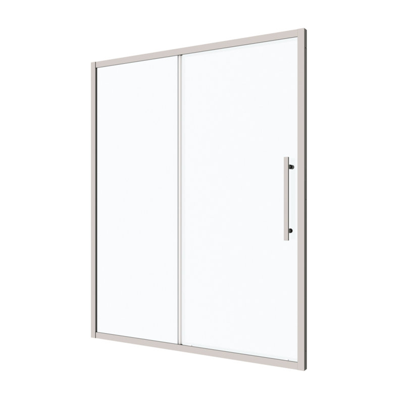 56"60"W X 72"H Sliding Shower Door, Sliding Door, With 1/4" Tempered Glass And Polished Chrome Finish 6072, Chrome