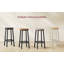 Bar Stool with Metal Frame and Footrest-2105060663